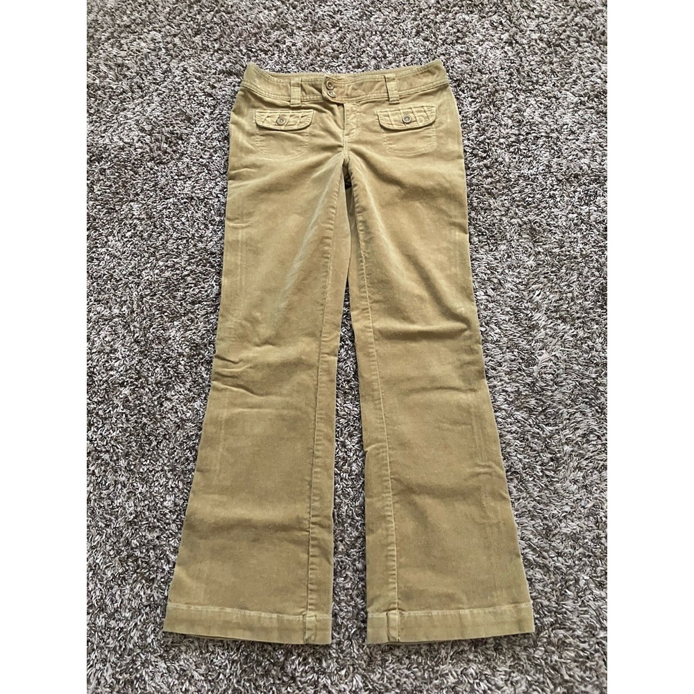 Vintage 90's Y2K Low Rise Flare Corduroys By Z Universe Size 7